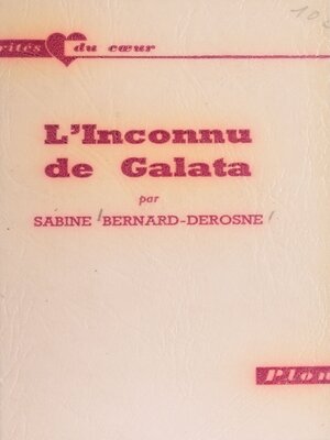 cover image of L'inconnu de Galata